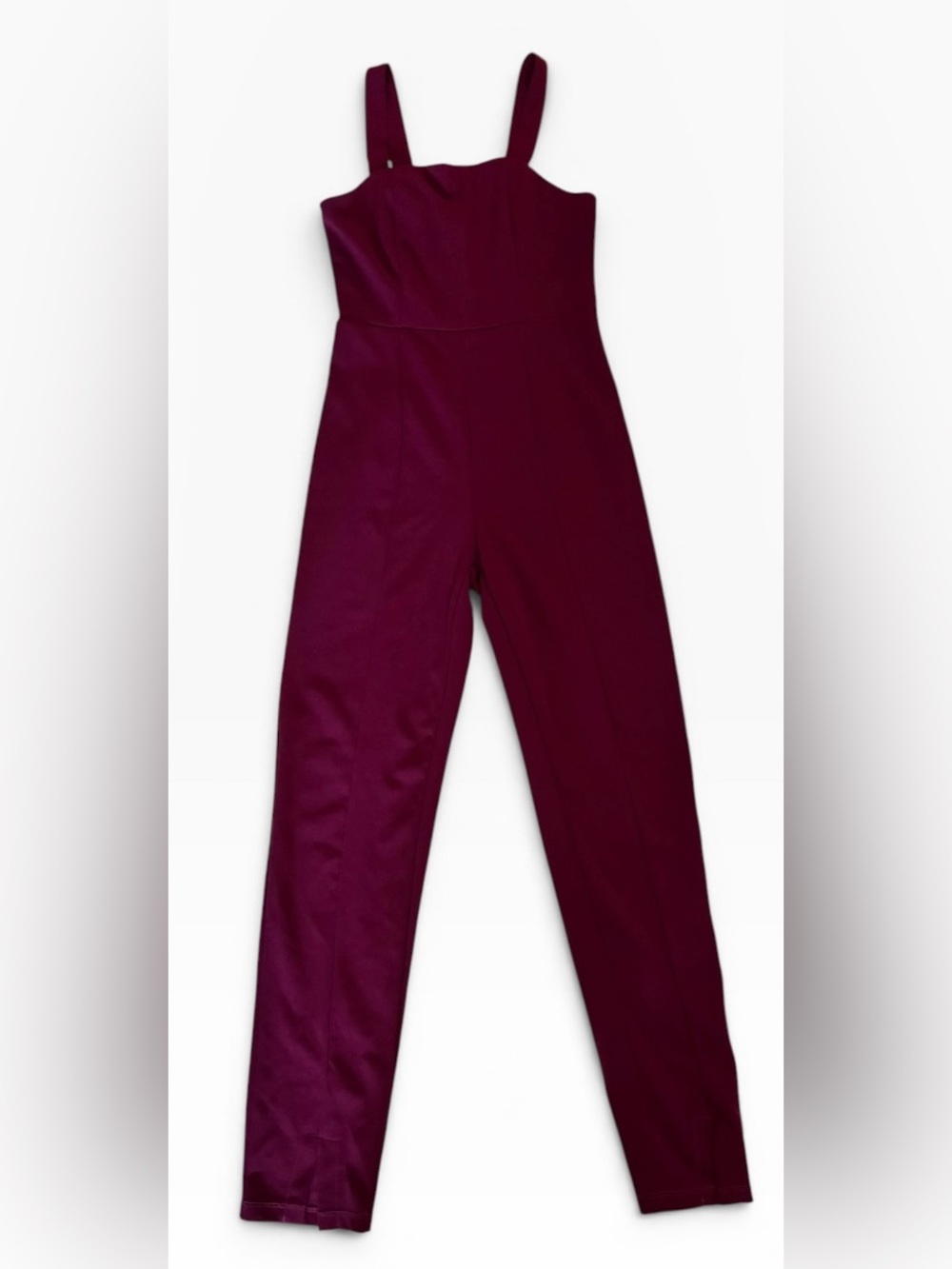 The Vanity Room Wine Red Sleeveless Jumpsuit
